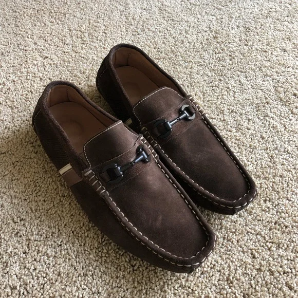 NWOT Magnanni shoes 10 Magnanni Marco Leather Monk Strap Shoes Tobacco Cognac Brown  main image 2